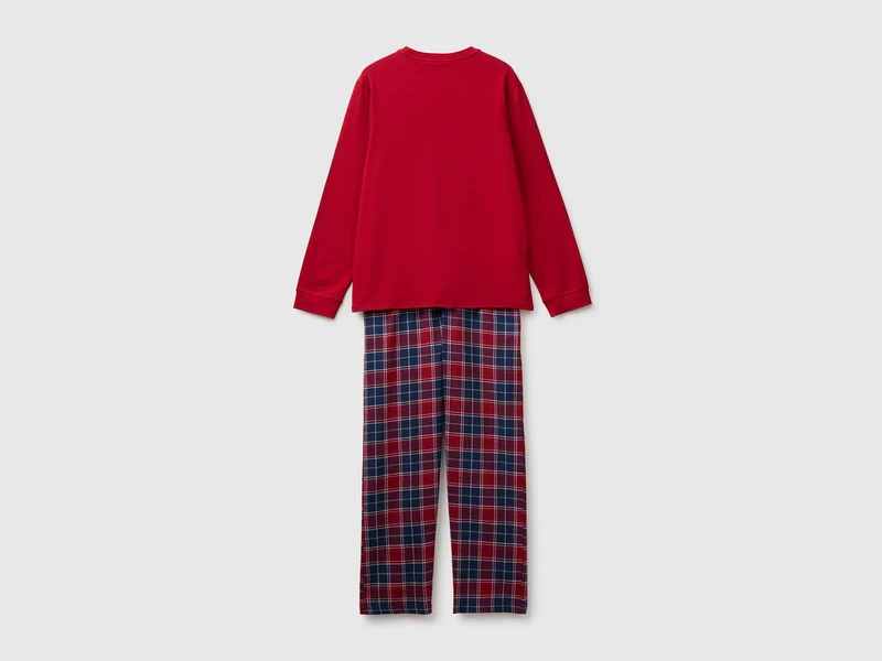 Pyjama mit karierter Hose