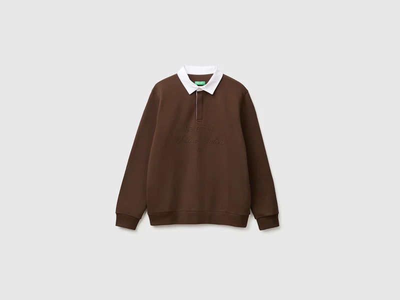 Poloshirt aus 100 % Baumwolle mit Stickerei