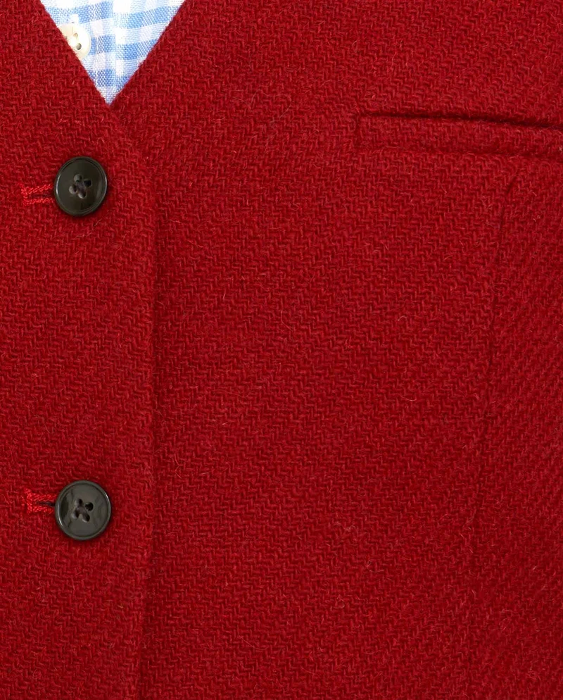 Harris Tweed Blazer "Carola" in red Twill