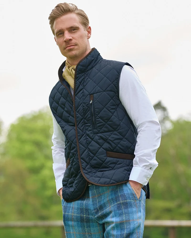 Herren Steppweste "Charles" in navy