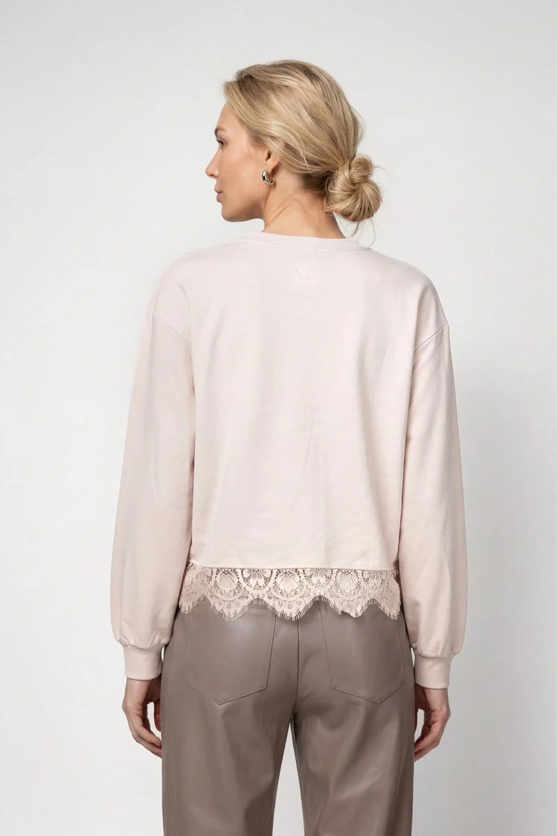 Sweatshirt mit Spitze