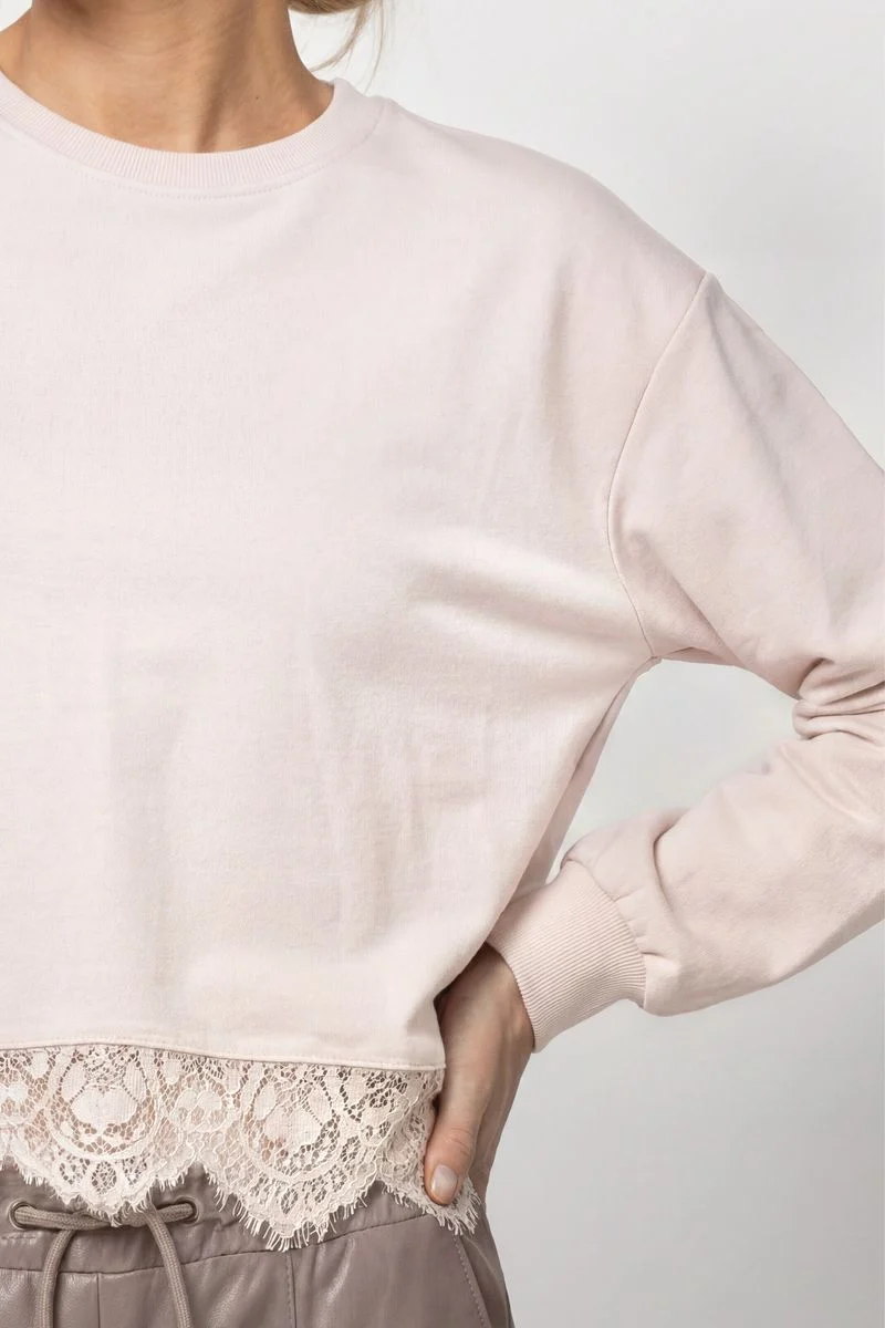 Sweatshirt mit Spitze
