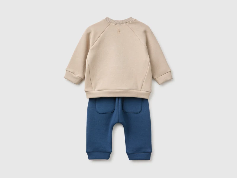 Sweatshirt-Set mit Stickerei