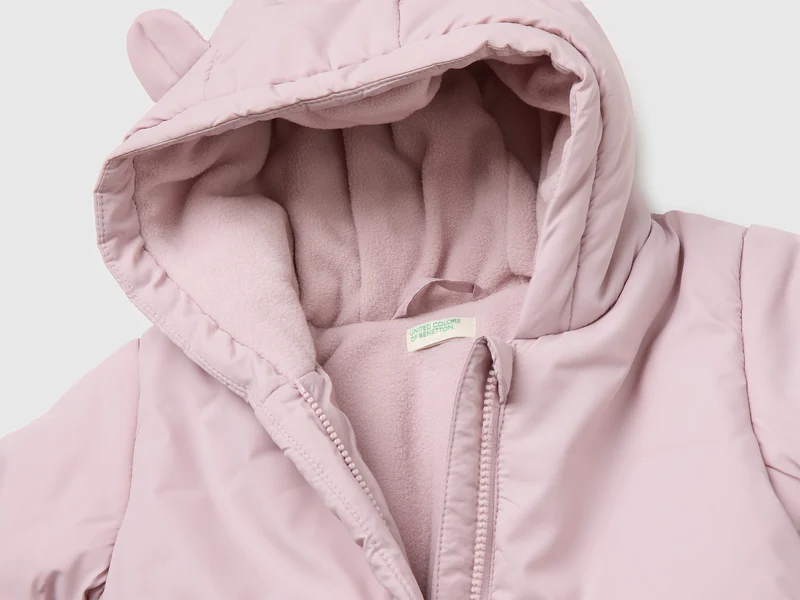 Fleecegefütterte Kapuzenjacke