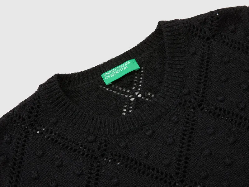 Strickpullover aus Wollmischung