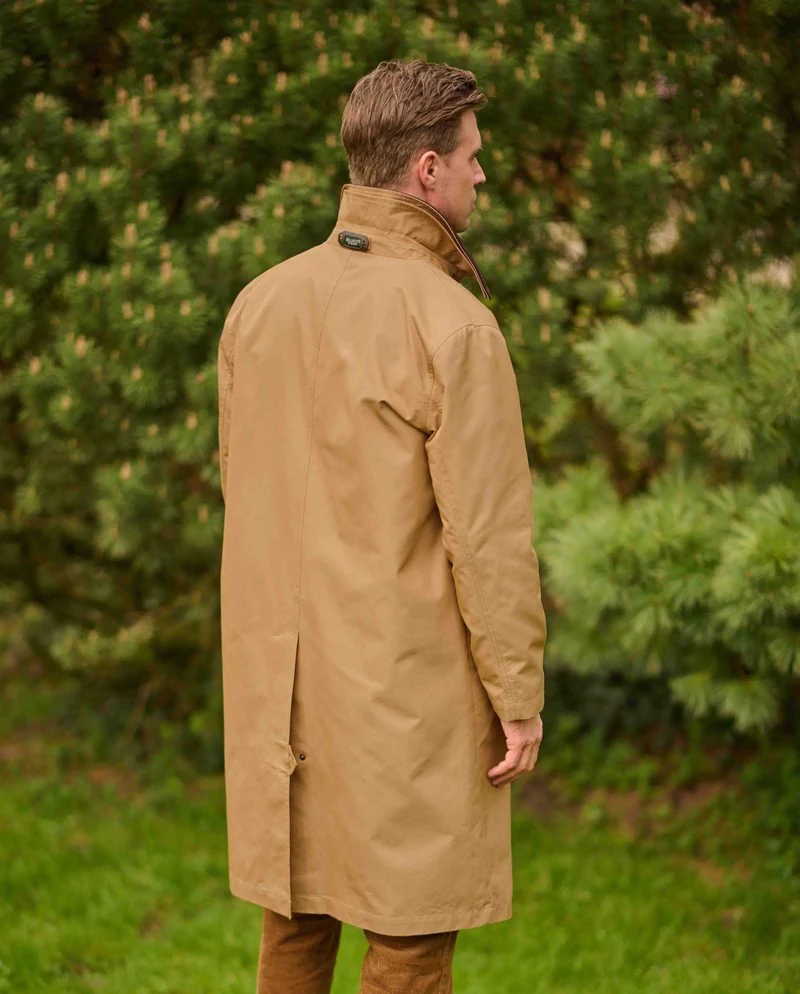 Herrenmantel "Finchester all season" in dark sand mit heraustrennbarem Wollfutter