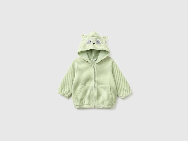 Chenille-Sweatshirt mit Stickerei