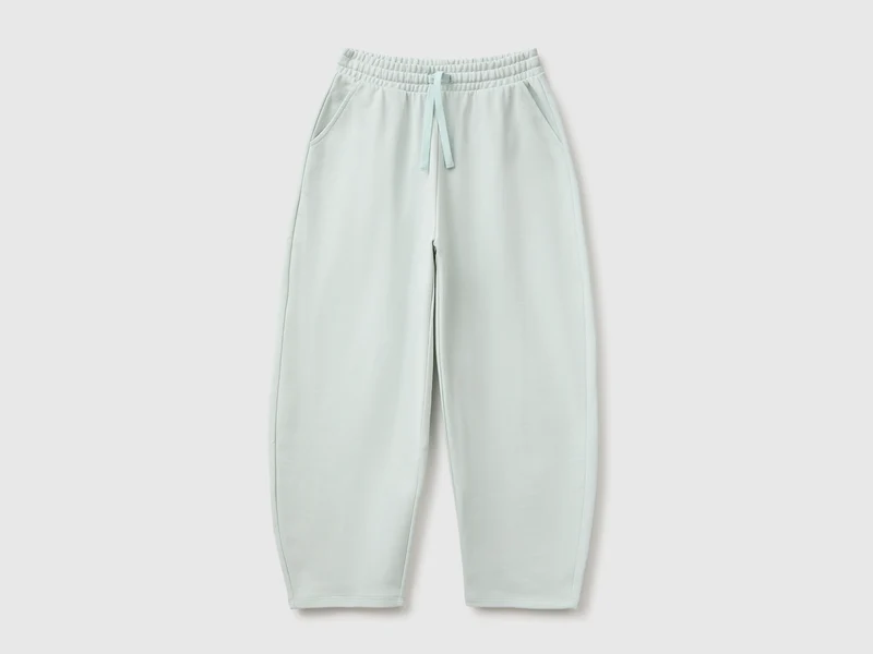 Jogginghose aus Fleece mit zylinderförmiger Passform