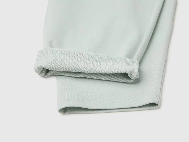 Jogginghose aus Fleece mit zylinderförmiger Passform