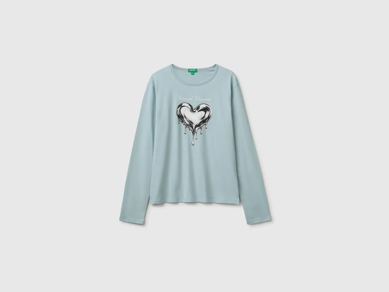 T-Shirt aus 100% Bio-Baumwolle mit Aufdruck