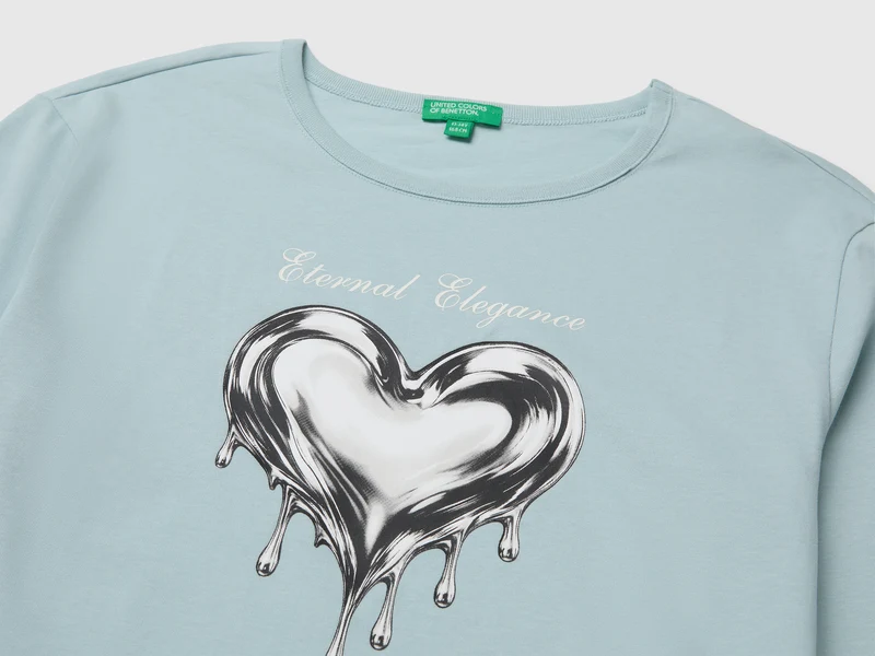 T-Shirt aus 100% Bio-Baumwolle mit Aufdruck