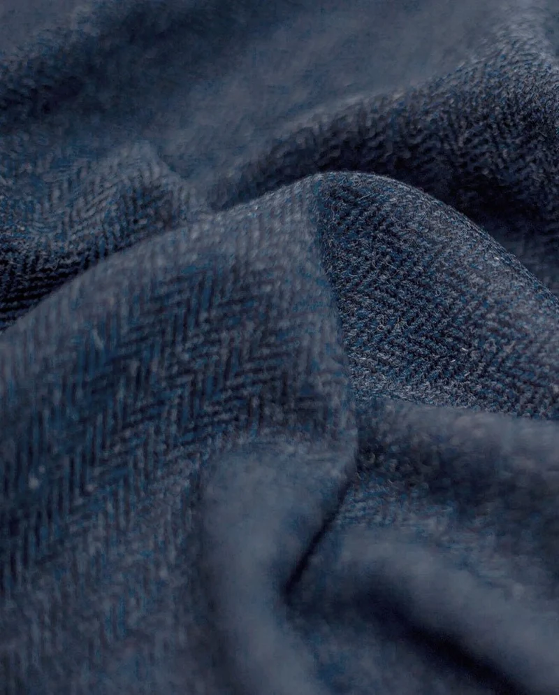 Damen Harris Tweed Weste "Lea" in blue herringbone