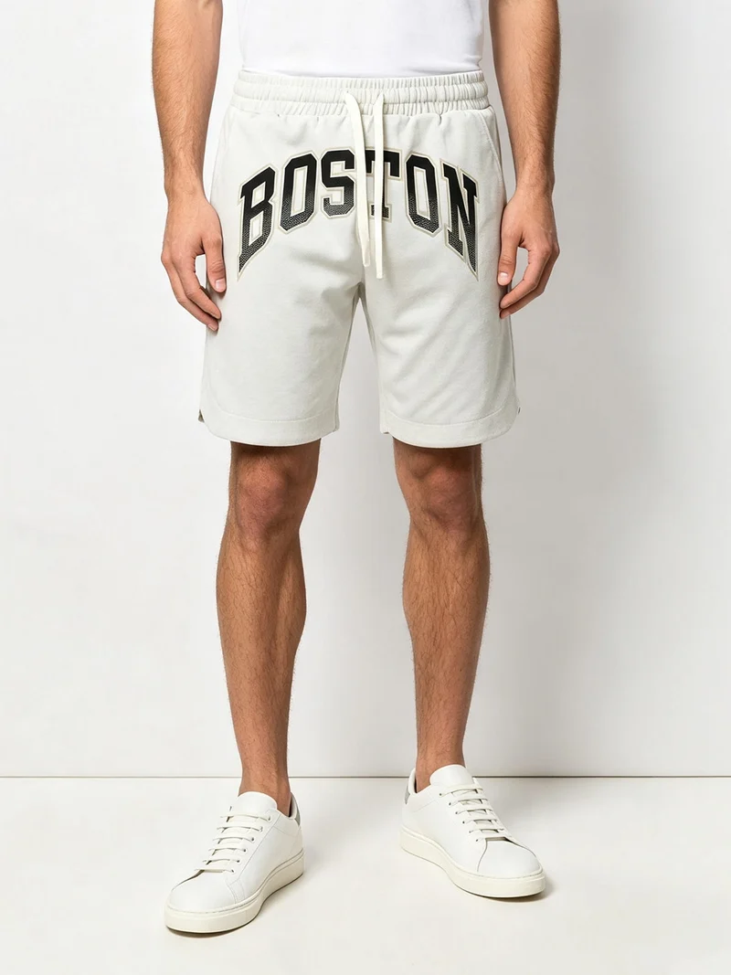 Bermuda da uomo con coulisse - beige