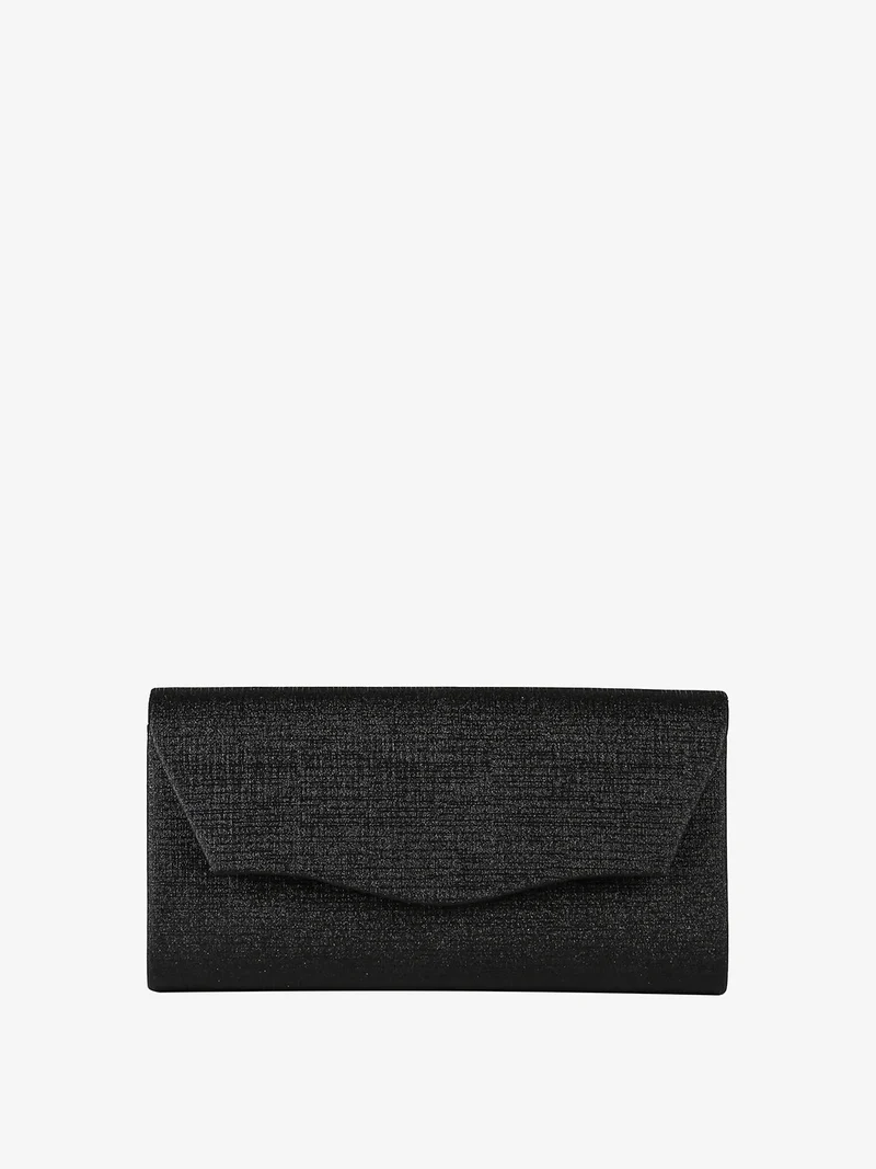 Pochette donna brillantinata - nero