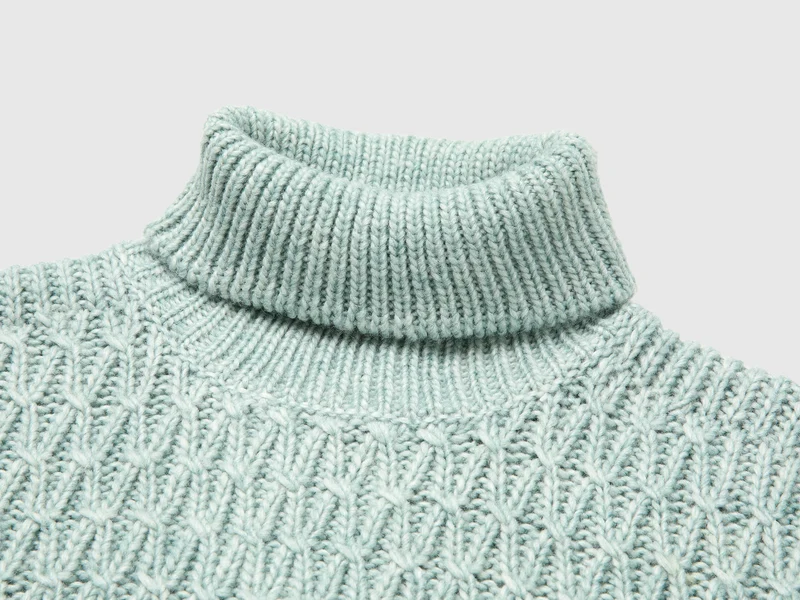 Pullover mit Fransen aus Wollmischung
