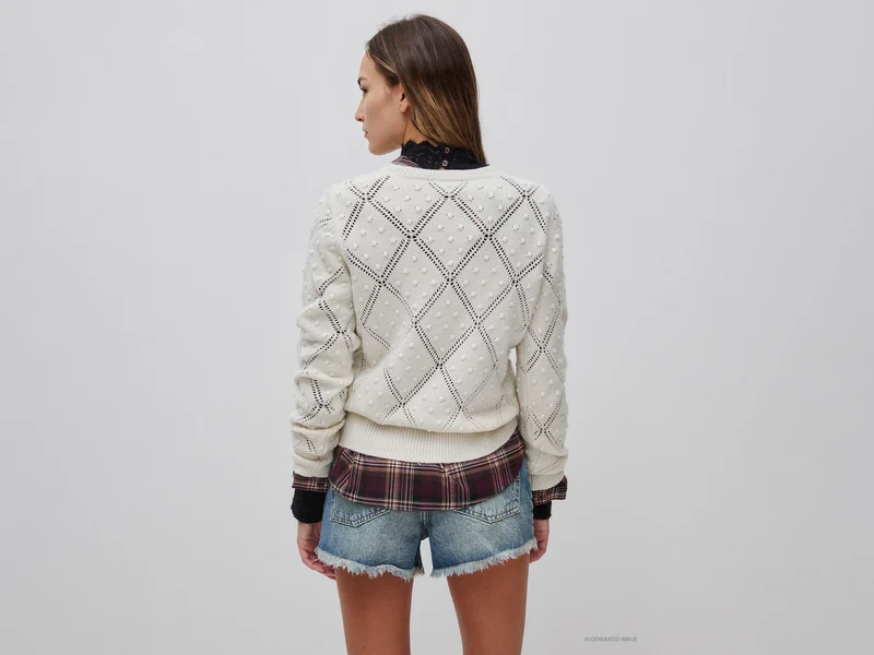 Strickpullover aus Wollmischung