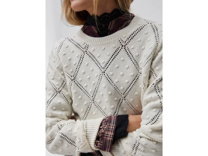Strickpullover aus Wollmischung