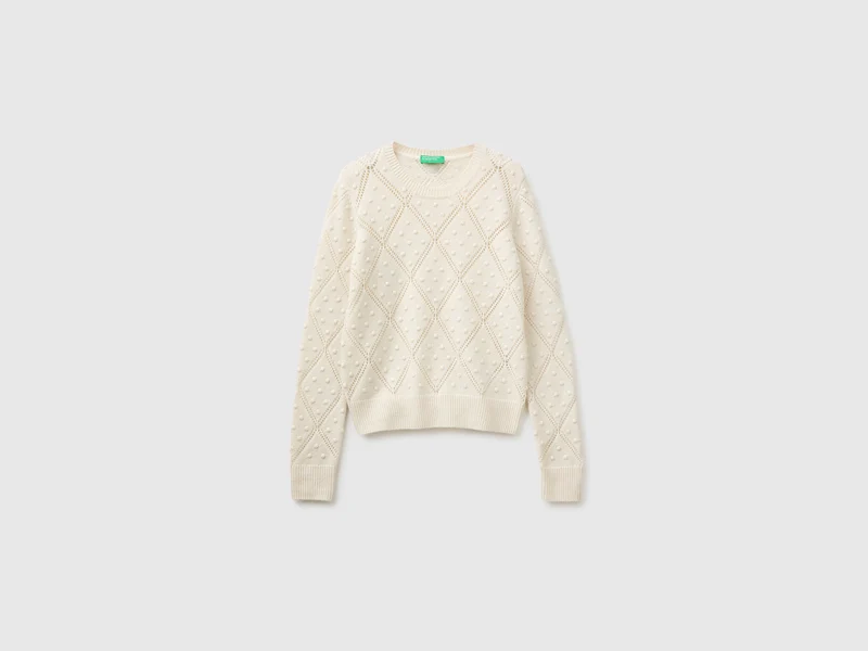 Strickpullover aus Wollmischung