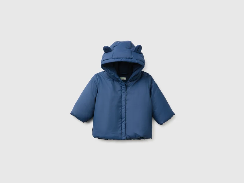 Fleecegefütterte Kapuzenjacke