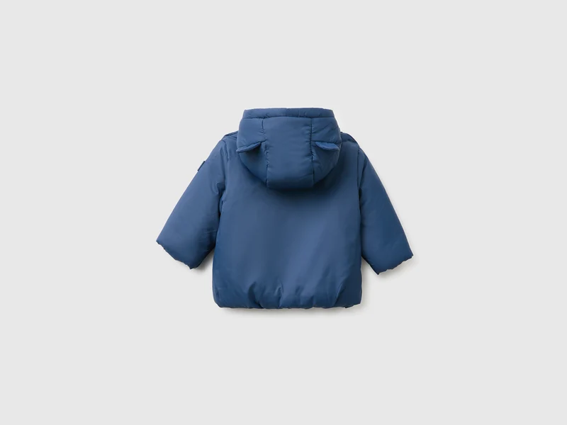 Fleecegefütterte Kapuzenjacke