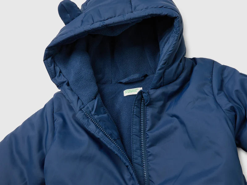 Fleecegefütterte Kapuzenjacke