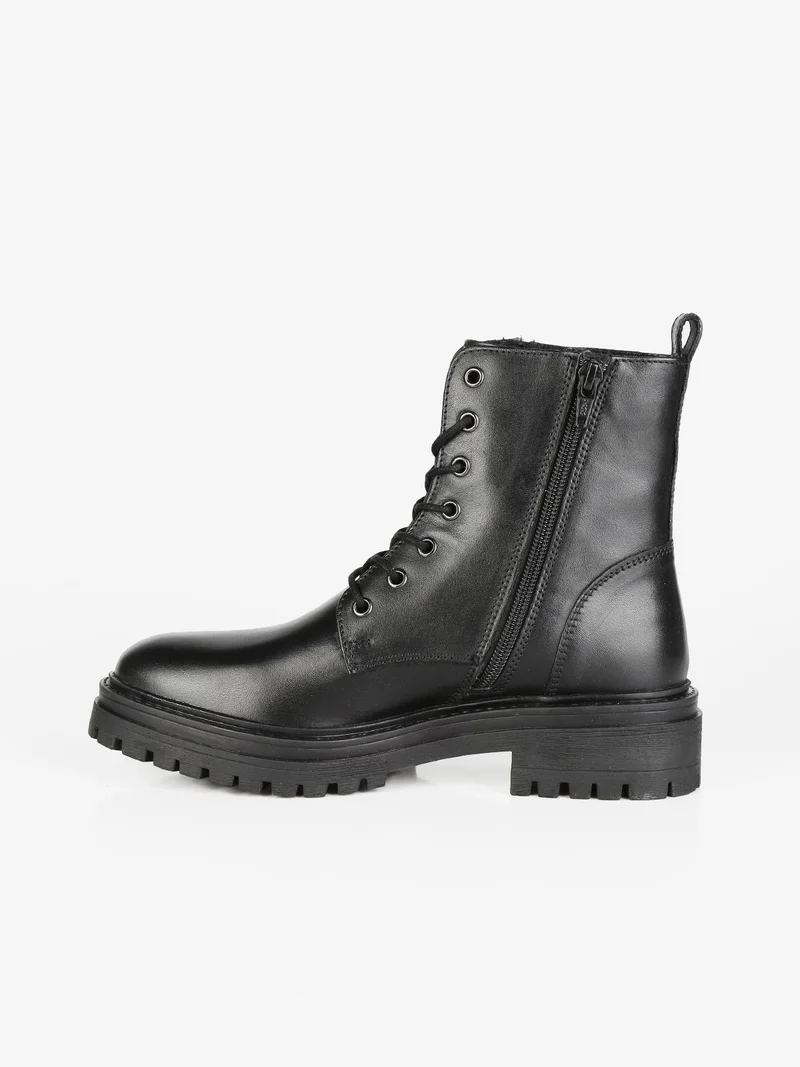 D IRIDEA F Anfibi in pelle donna - nero