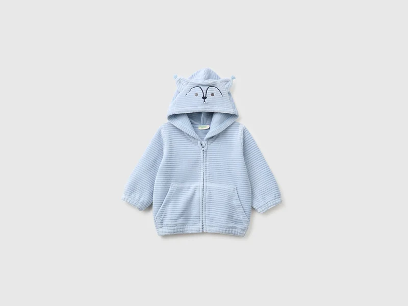Chenille-Sweatshirt mit Stickerei