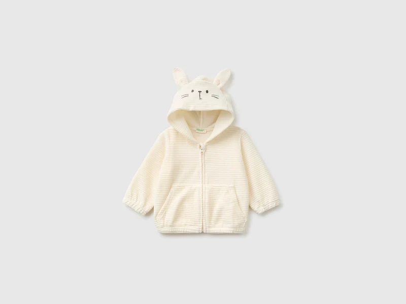 Chenille-Sweatshirt mit Stickerei