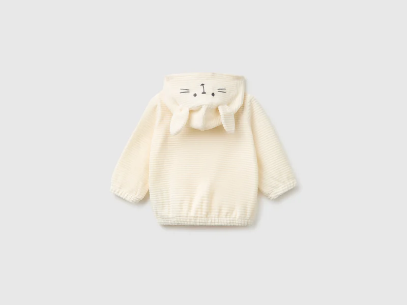 Chenille-Sweatshirt mit Stickerei