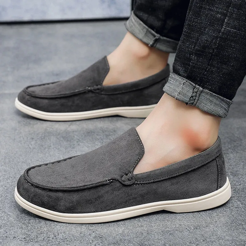 Elegant Suede Men's Loafers