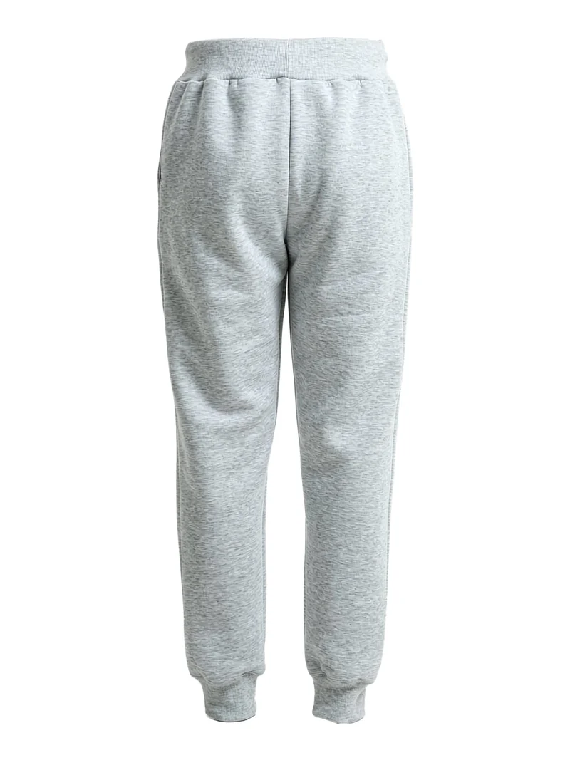 Pantaloni sportivi da uomo con coulisse e interno felpato - grigio
