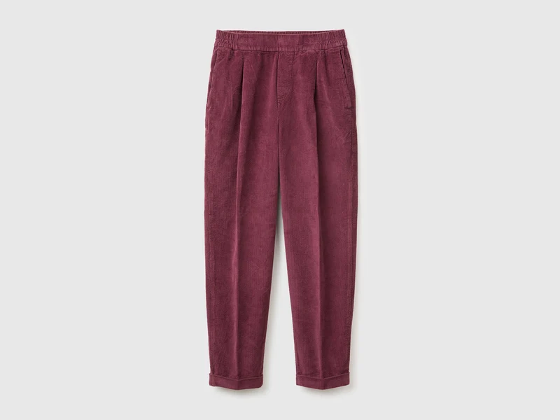 Samtchinos mit elastischem Bund