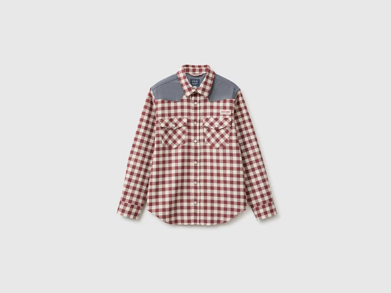 Oversized Flanellhemd mit Karomuster