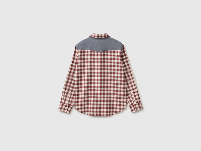 Oversized Flanellhemd mit Karomuster