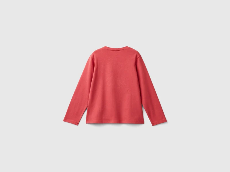 Shirt in Stretch-Baumwolle mit Druck