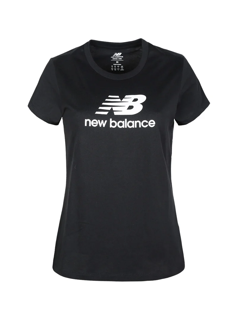 Essentials Stacked Logo T-shirt manica corta donna - nero