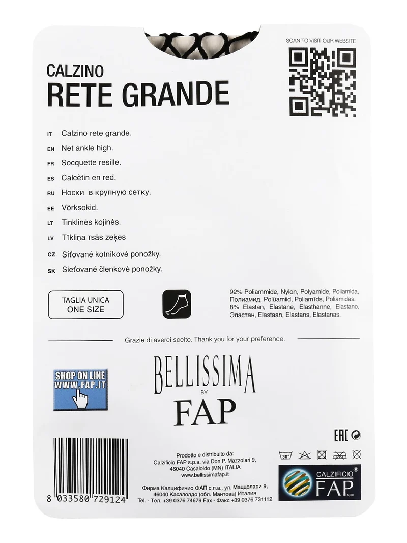Calzini a rete grande - nero