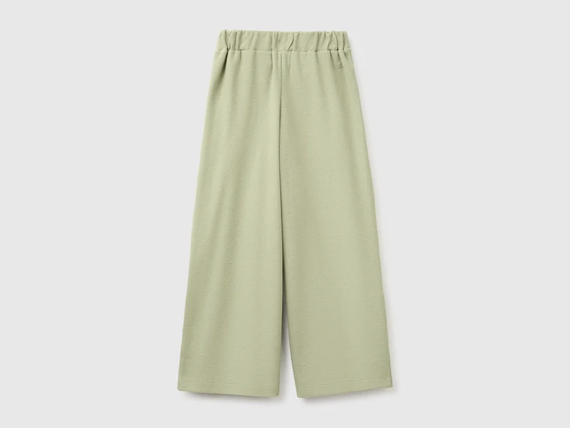 Hose mit Gürtel aus warmer Baumwolle
