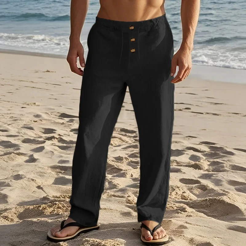 Elegant Linen Beach Pants