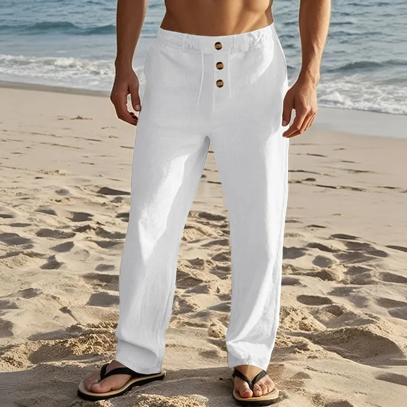 Elegant Linen Beach Pants