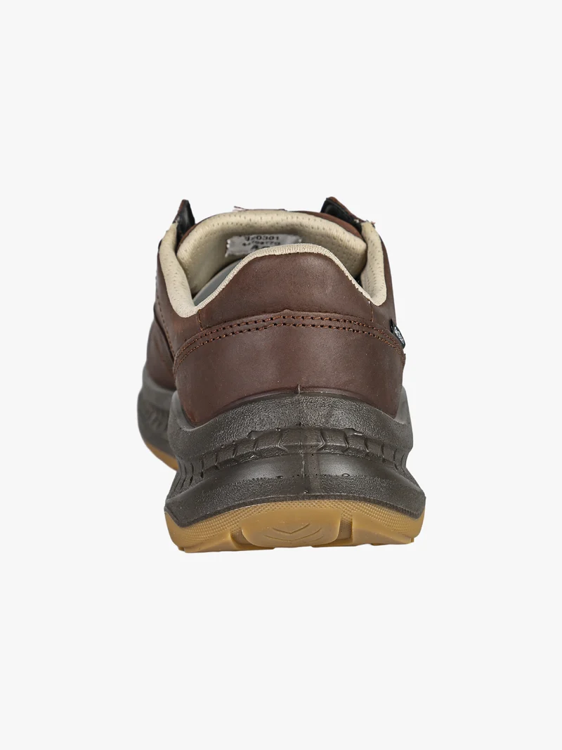Sneakers da uomo in pelle con lacci - moro