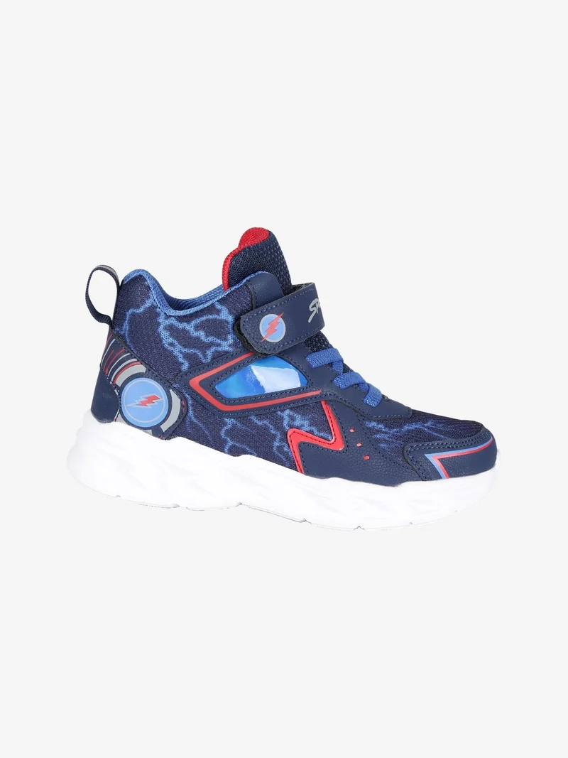 Sneakers alte da bambino con strappo - blu scuro