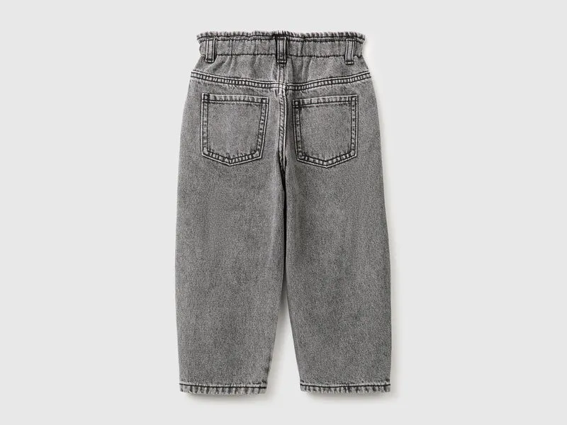 Ballon-Jeans mit Stickerei