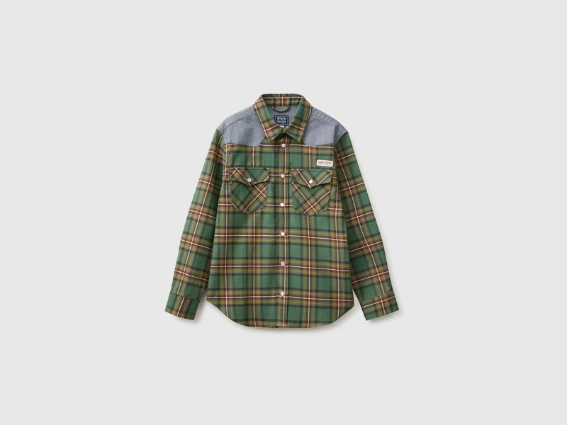 Oversized Flanellhemd mit Karomuster