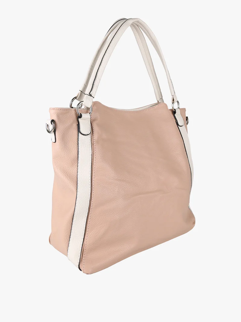 Borsa hobo da donna con doppi manici - rosa