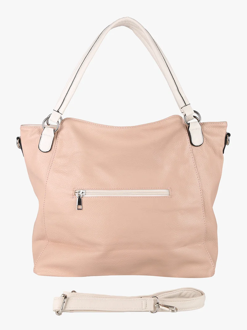 Borsa hobo da donna con doppi manici - rosa