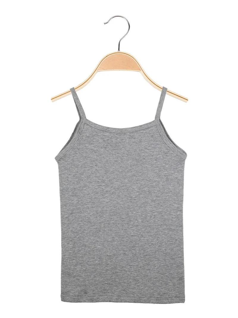 Canotta intima in cotone - grigio