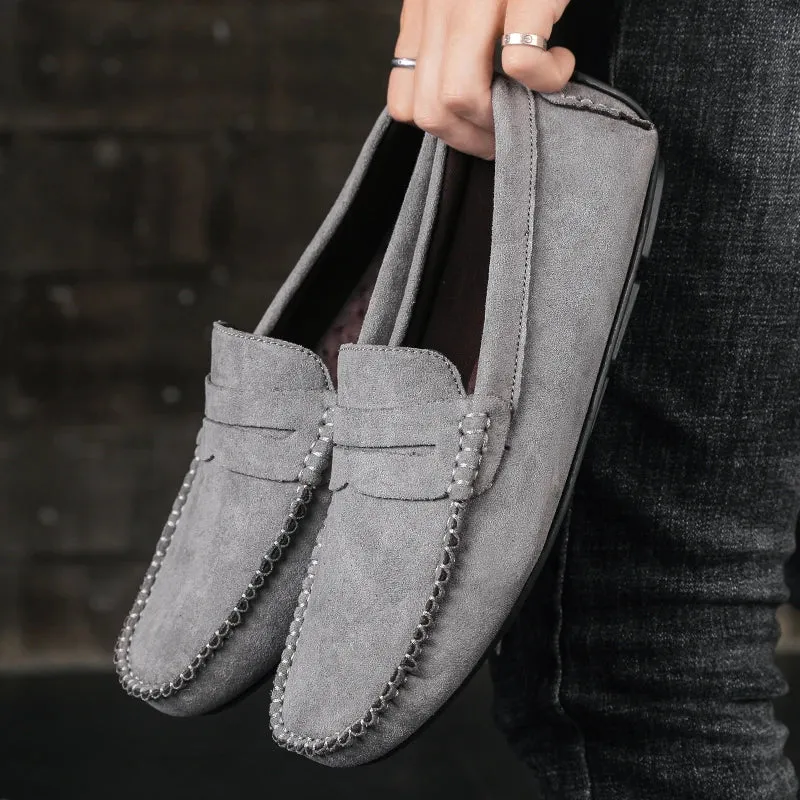 Elegant Suede Boat Loafers