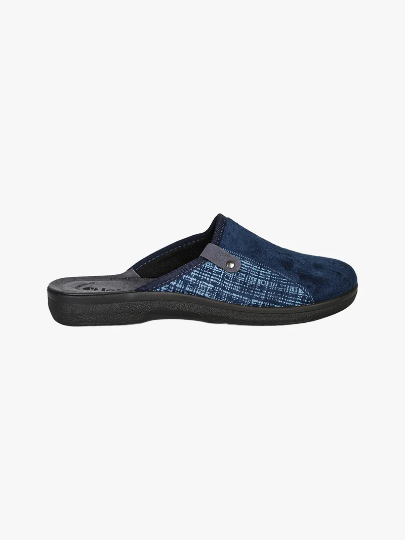 Pantofole uomo in velluto - blu