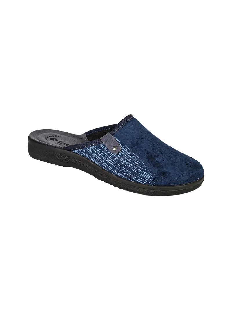 Pantofole uomo in velluto - blu